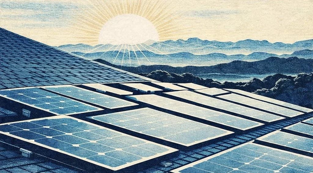 Solar panels background